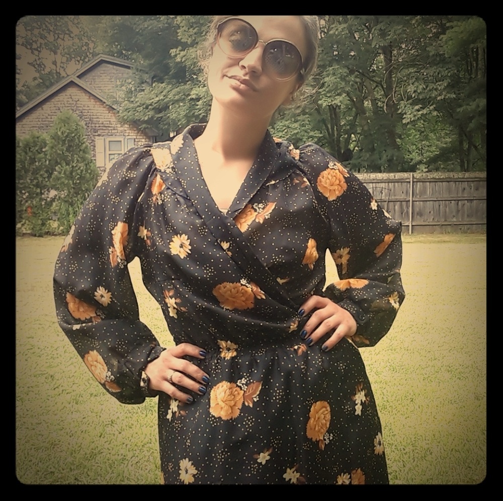 70s Polyester house dress